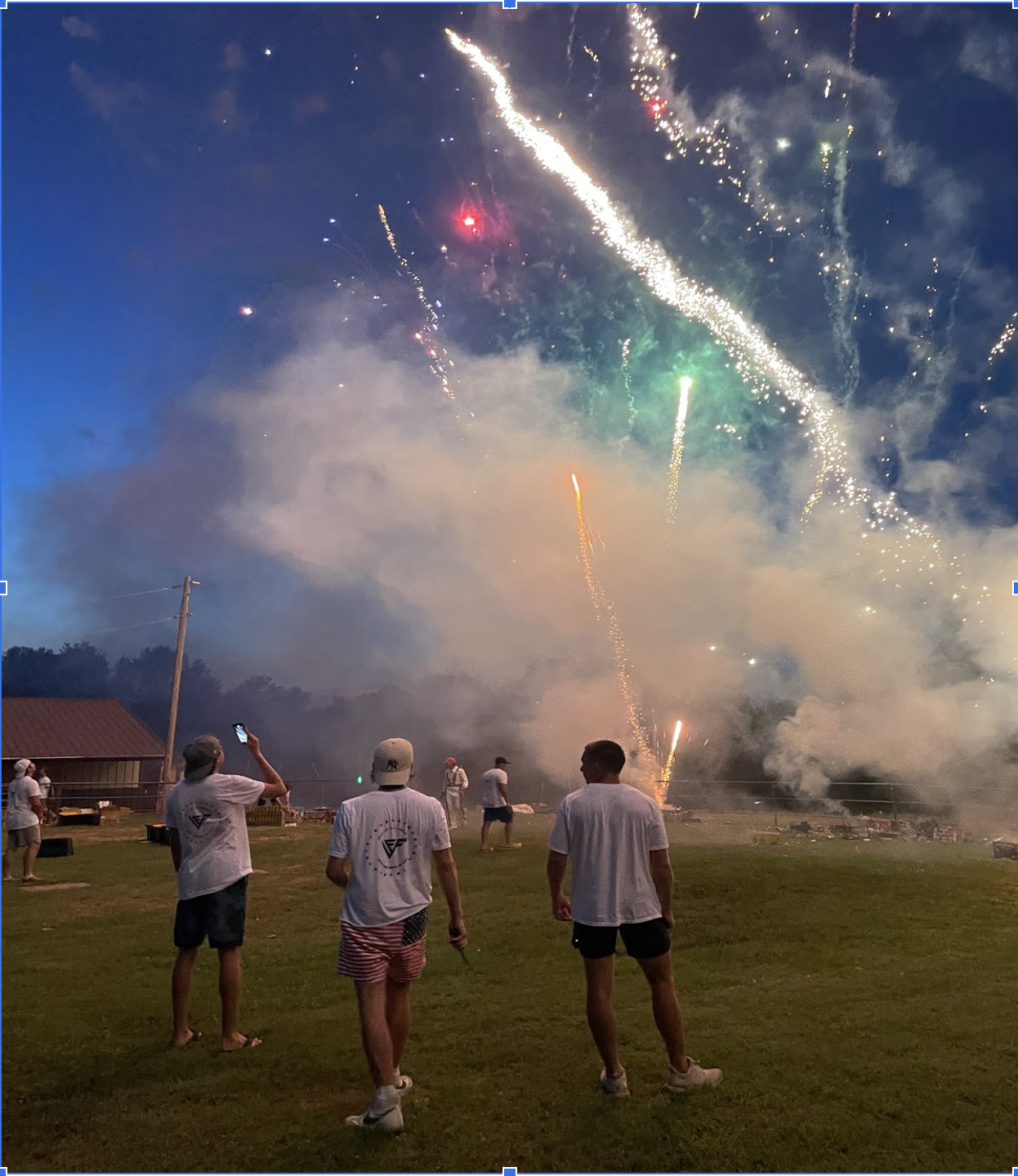 Group of teens enjoying the show